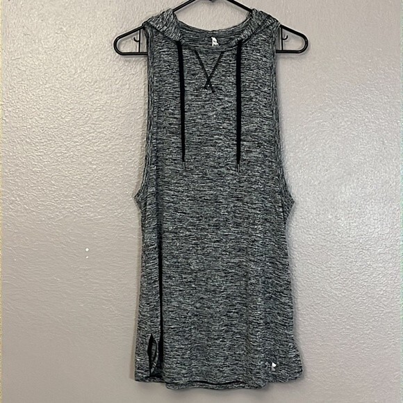 Under Armour woman’s Small Heather Gray Heat Gear Long Hooded Tank Dress Tunic - Picture 2 of 14